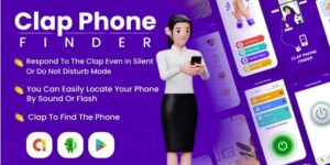 Clap Phone Finder | Find my phone By clap | Android App | With Admob Ads | V5.0